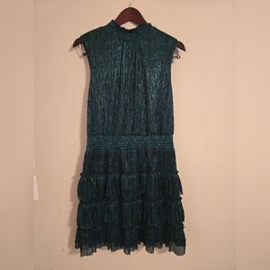 1. State Sparkly Green Sleeveless Dress